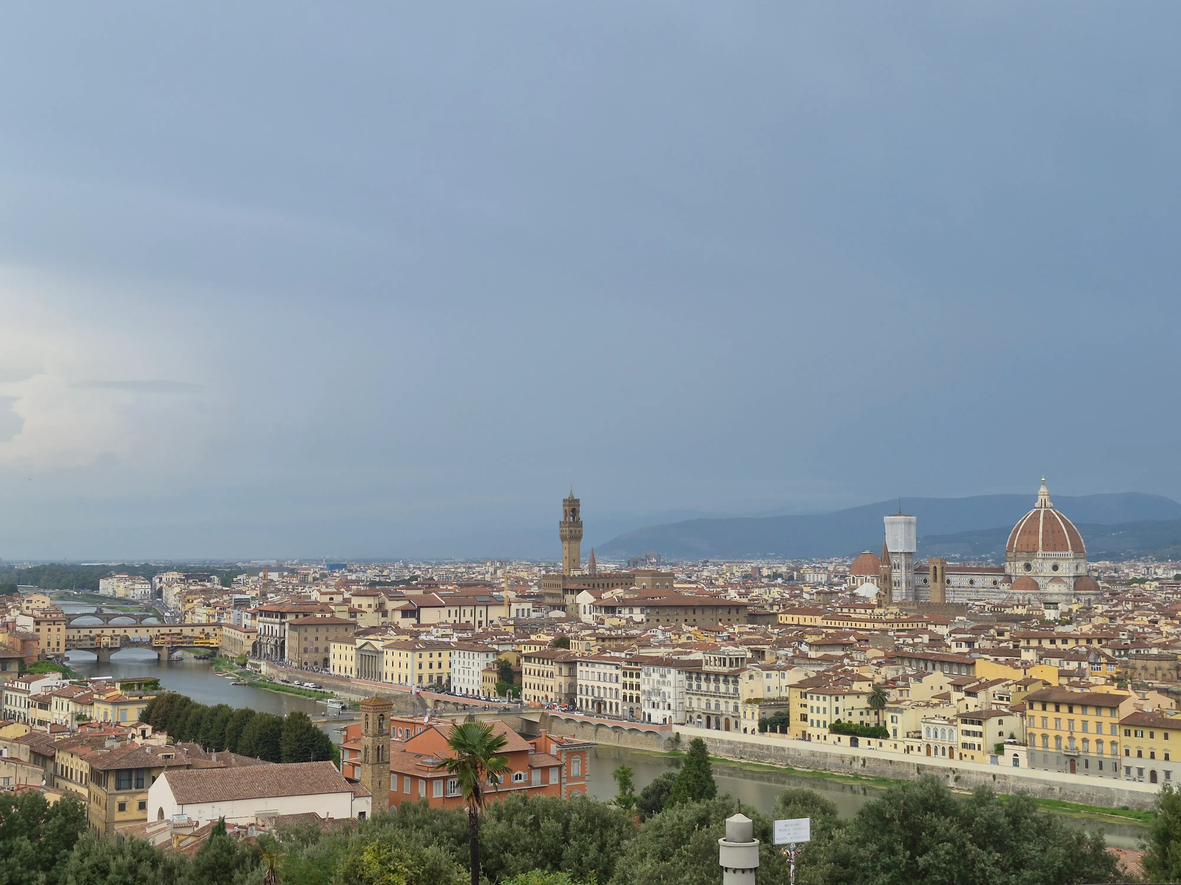 Panoramski razgled na Firence s Piazzale Michelangelo